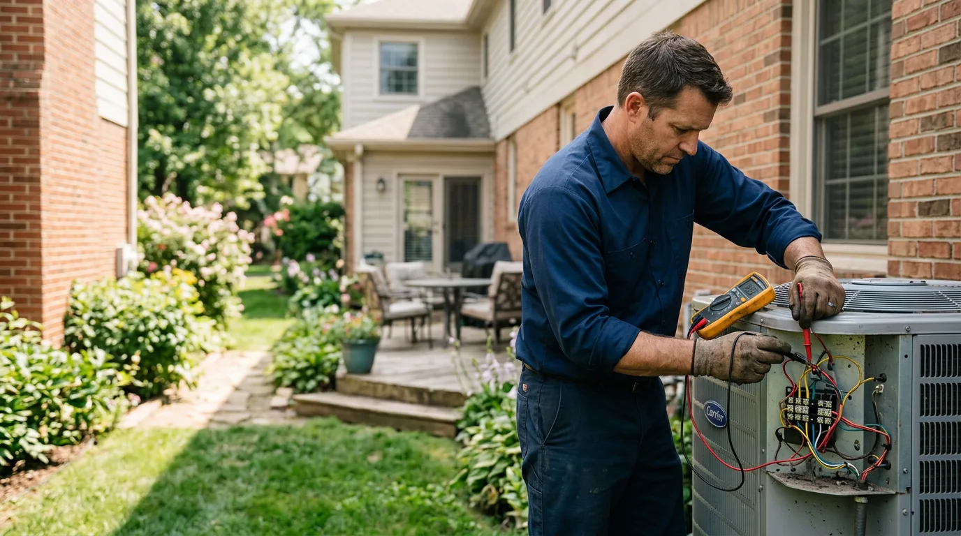 HVAC technician working near Vernon, NY